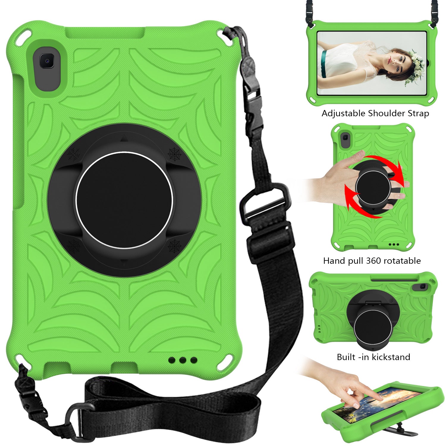 Pure Color All-matching Spider Eva Tablet Computer Protecting Case