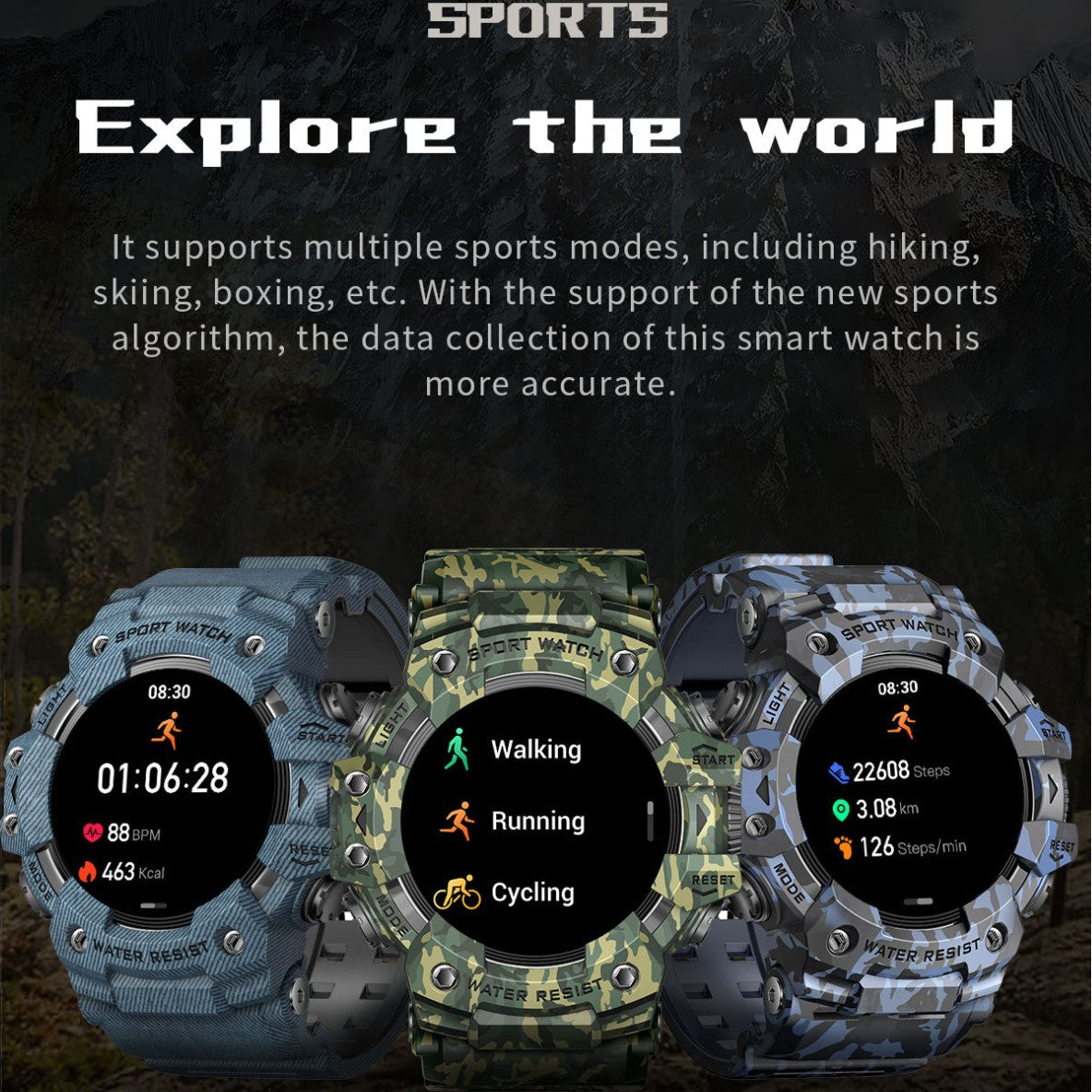 Sport Smart Watch Bluetooth Calling