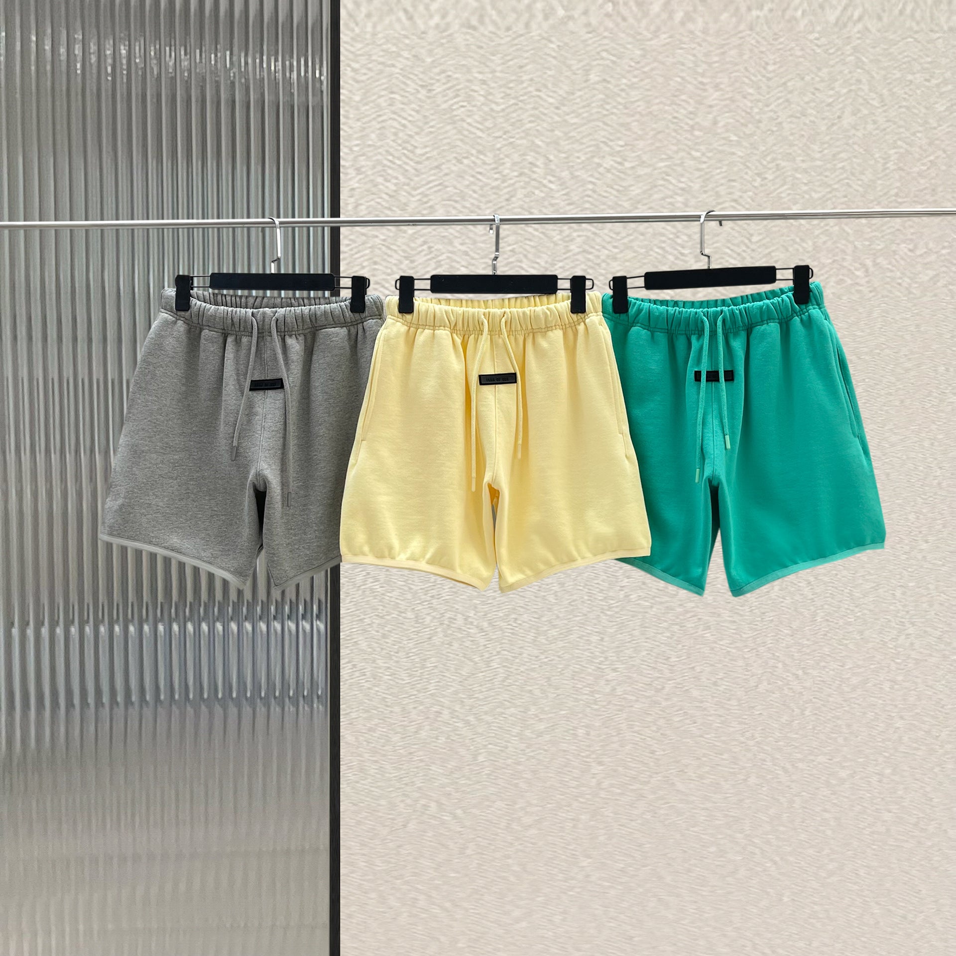 Men's Casual Five-point Solid Color Sweatpants