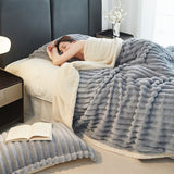Hair Tuscan Rabbit Plush Blanket Strip