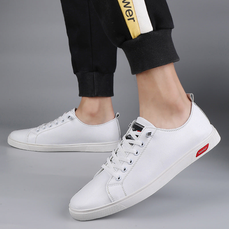 Men's Flat Low-top Cowhide Casual Leather Shoes