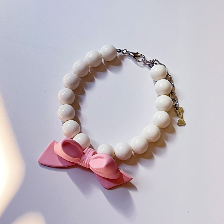 Pet Supplies Collar Collar Bow Cat Necklace