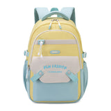 New Student Schoolbag Colorful Contrast Color Schoolbag