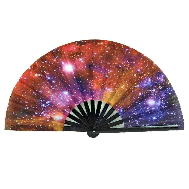 Black Plastic Fans Support Merchandise Kung Fu Fan