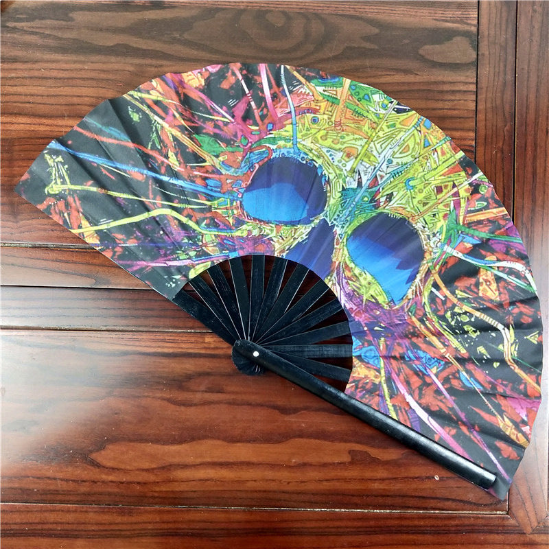 Black Plastic Fans Support Merchandise Kung Fu Fan