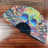 Black Plastic Fans Support Merchandise Kung Fu Fan