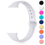 Small Waist Silicone Watch Strap Double Buckle Snap Button