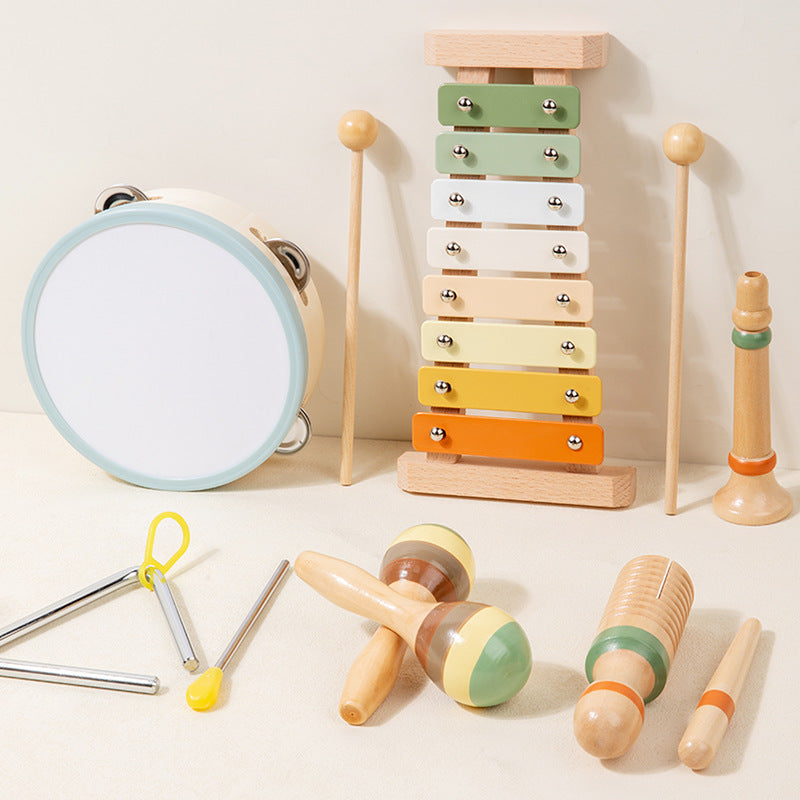 Children's Wooden Orff Early Education Musical Instrument Packages
