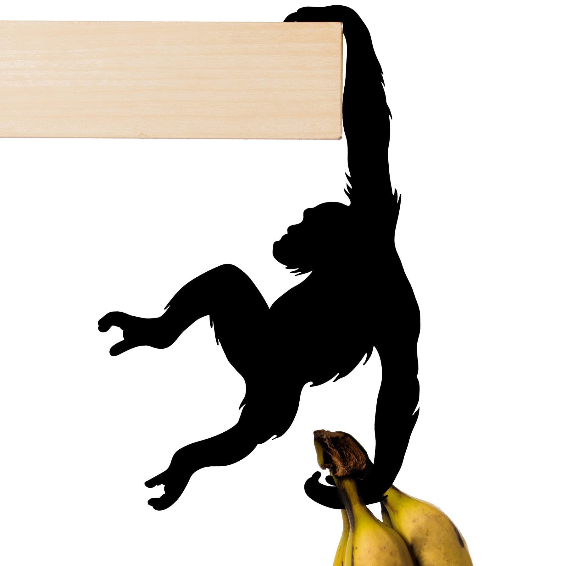 Wooden Monkey Hook Chimp Indoor Wall Decorations Living Room And Kitchen Plastic Bag Cup