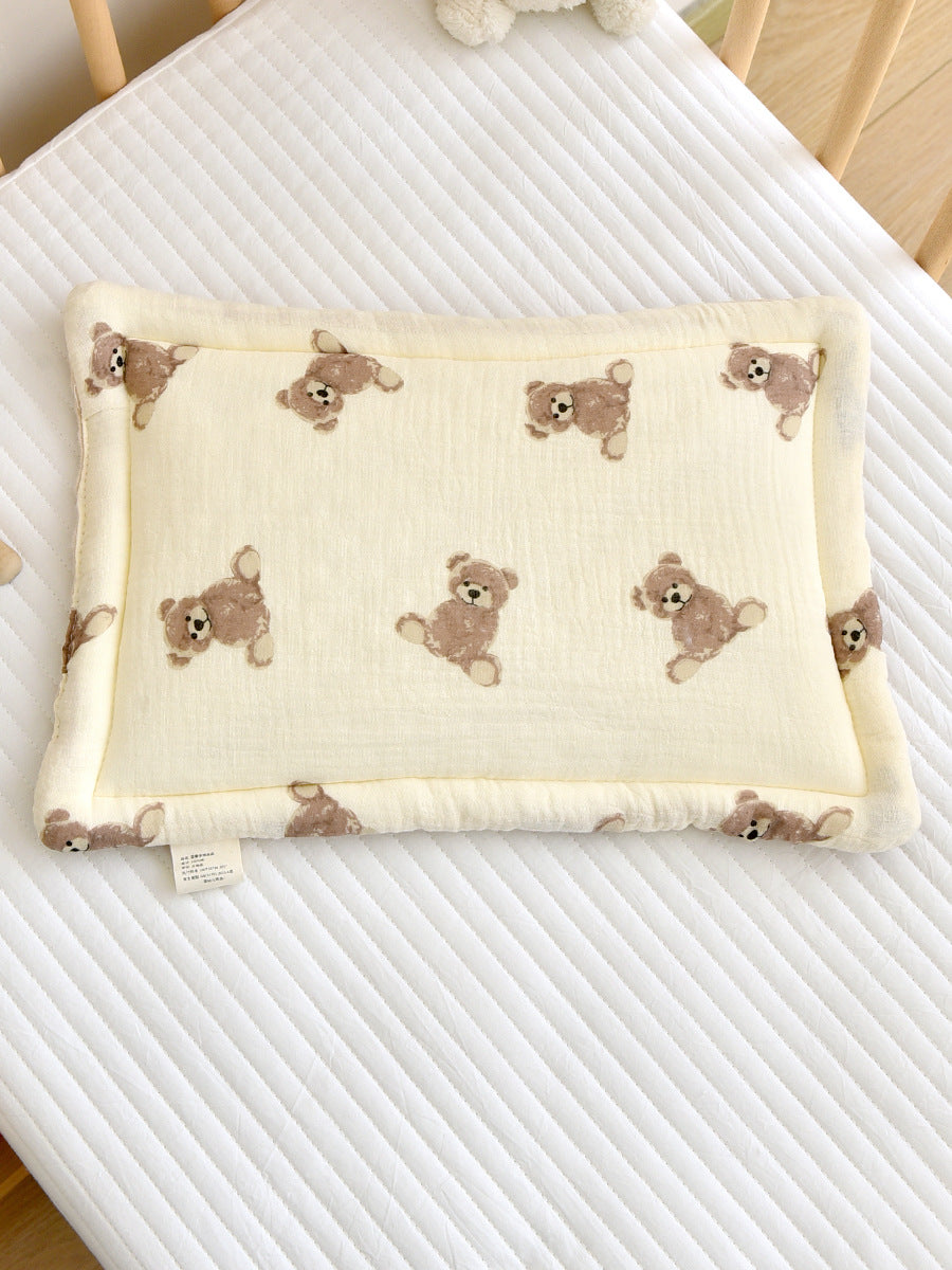 Newborn Cotton Gauze Beanie Pillow