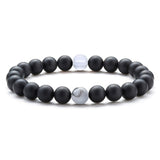 Tiger Eye Volcanic Rock Yoga Beaded Bracelet