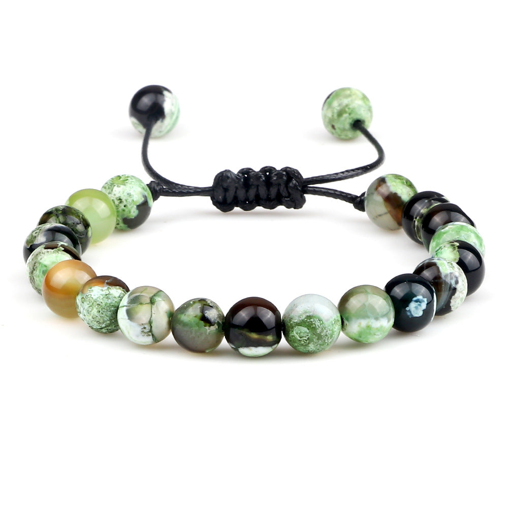 8mm Two-color Beaded Hand Woven Hand Rope