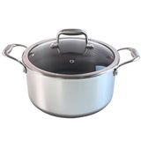 Binaural 316 Stainless Steel Lidded 24CM Soup Pot