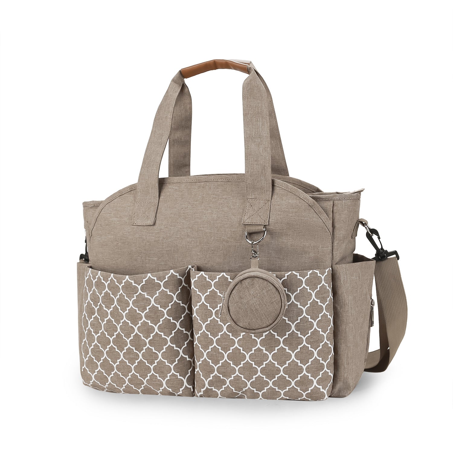 Outdoor Simplicity Printed Portable Single-shoulder Mommy Bag