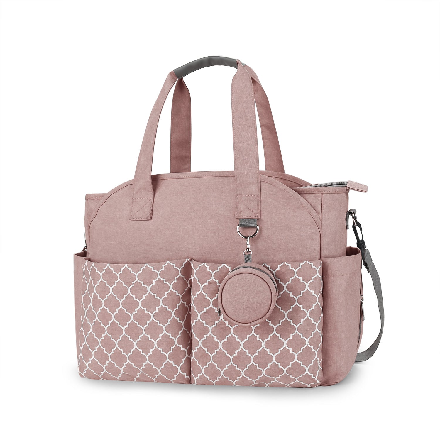 Outdoor Simplicity Printed Portable Single-shoulder Mommy Bag