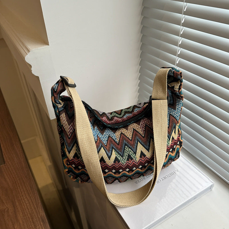 Ethnic Style Tassel Shoulder Bag Large Capacity Totes
