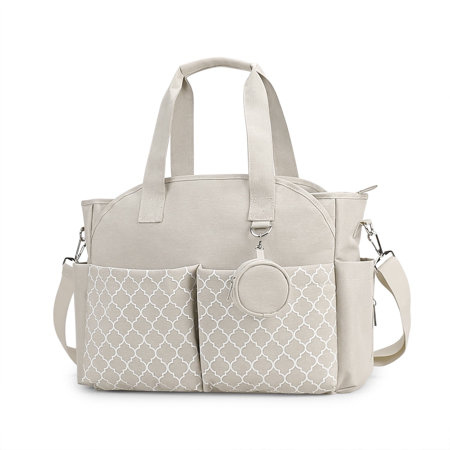 Outdoor Simplicity Printed Portable Single-shoulder Mommy Bag