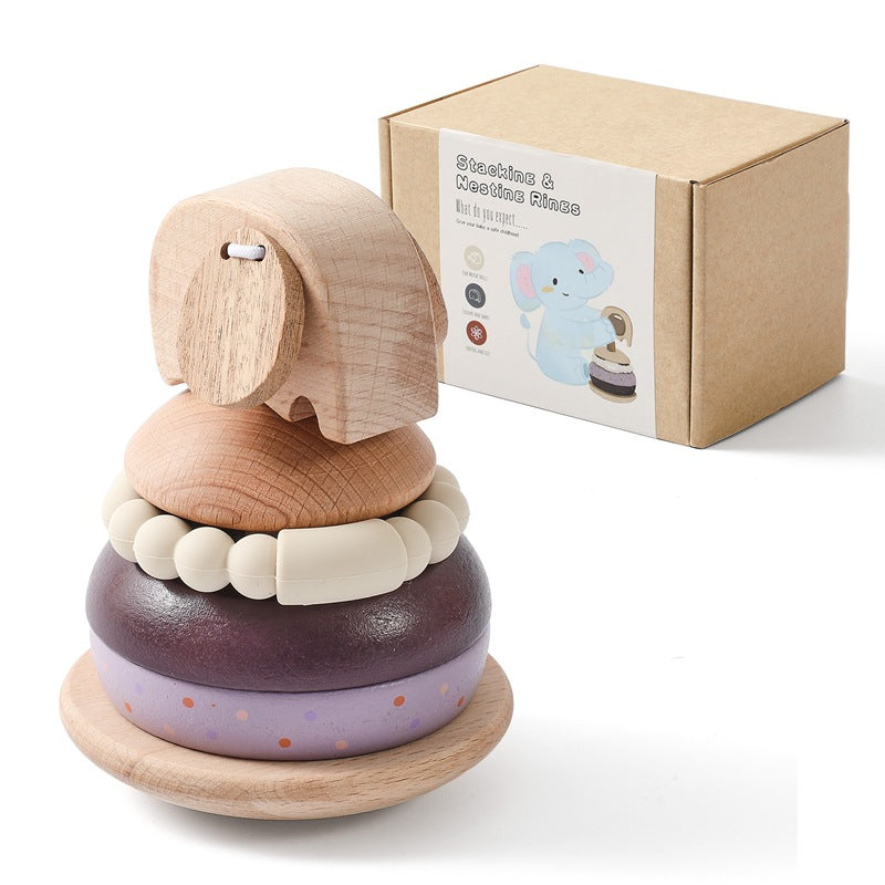 Baby Hands-on Brain Stacking Post Set Of Shapes