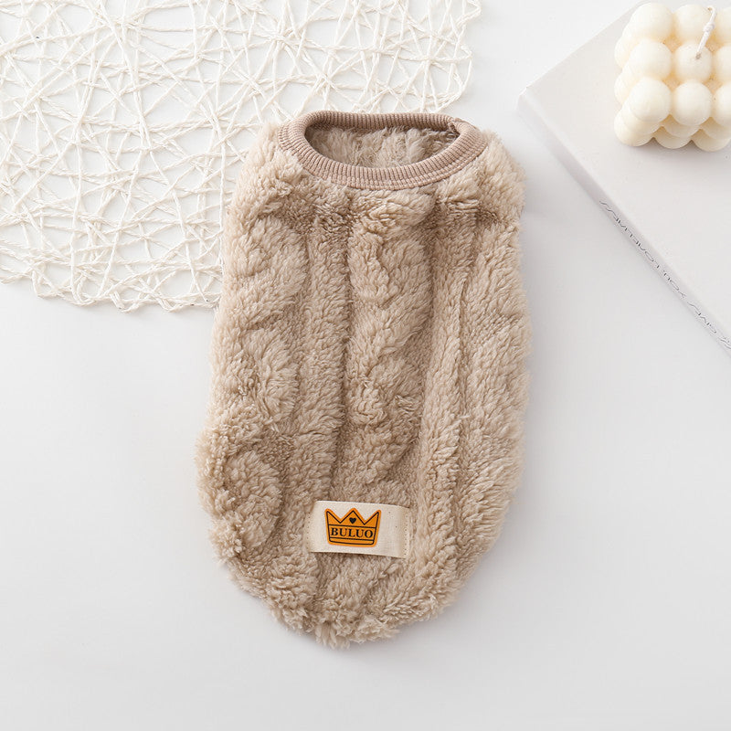 Pet Clothes Thermal Knitting Thickened Vest
