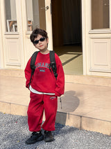 Children's Velvet Sport Suit Two-piece Set