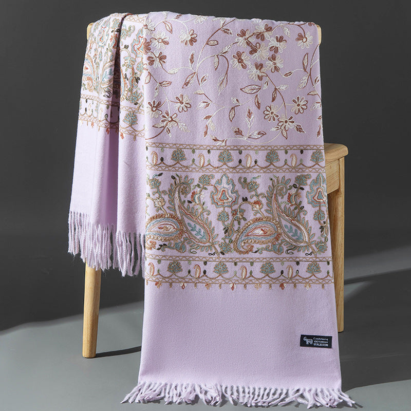 Scarf Shawl Cashmere Warm Cheongsam Outerwear