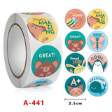 Copper Board Self-adhesive Children's Cartoon Stickers Label
