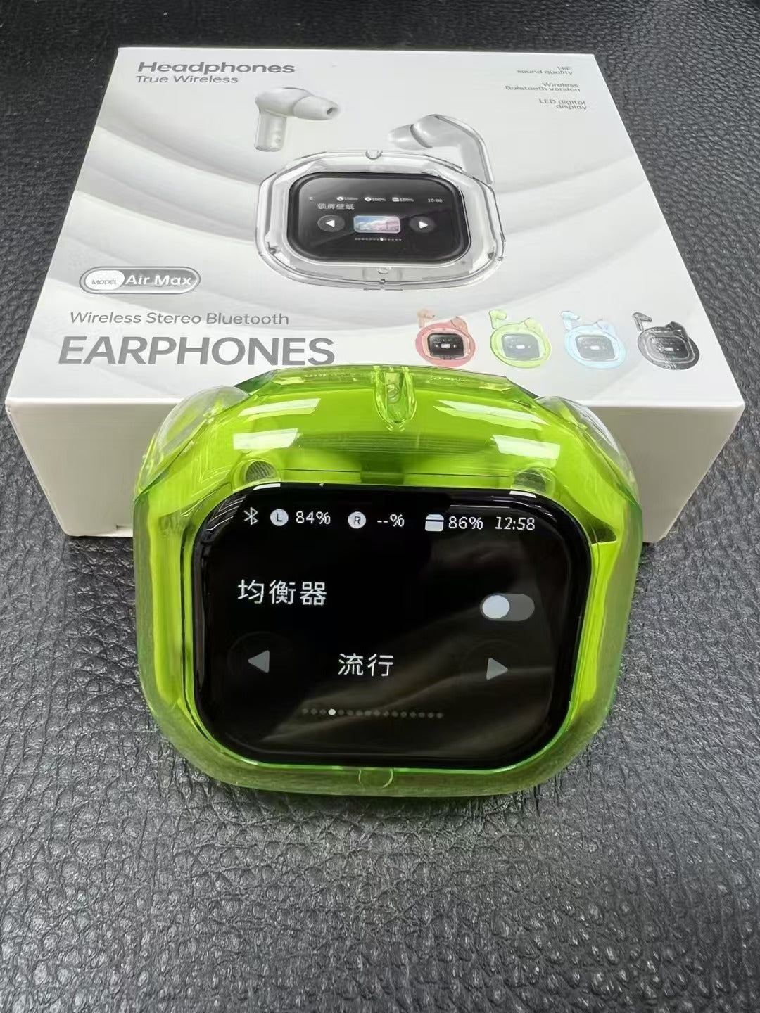 In-ear LCD Screen Noise Reduction Transparent Bluetooth Headset