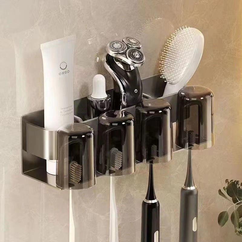 Toothbrush And Cup Shelf Wall Hanging