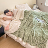 Jacquard Blanket AB Version Lambswool Blanket Thickened Leisure