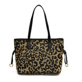 Women's High-grade Leopard Print Large Capacity Totes