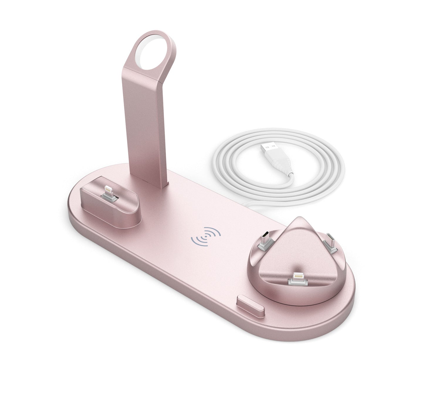 Six-in-one Multifunctional Wireless Vertical Desktop Phone Charging Bracket