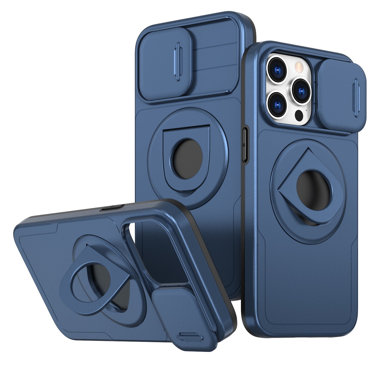 Plastic Anti-fall Shock Bracket Phone Case