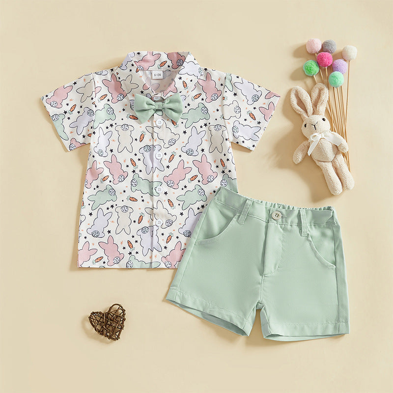 Shirt And Shorts Two-piece Suit