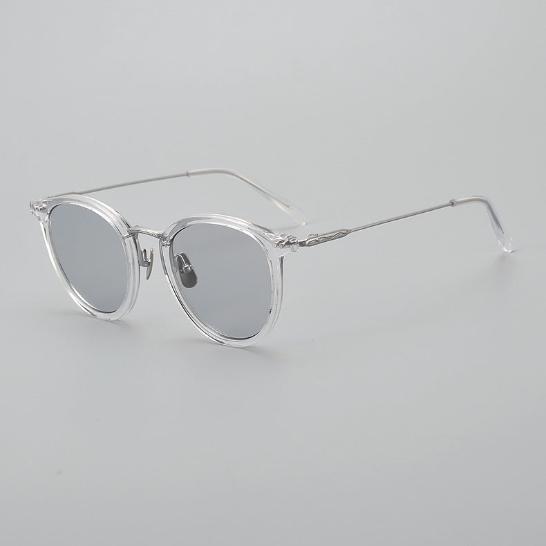Japanese Handmade Medium Gold Pure Titanium Polarized Sunglasses