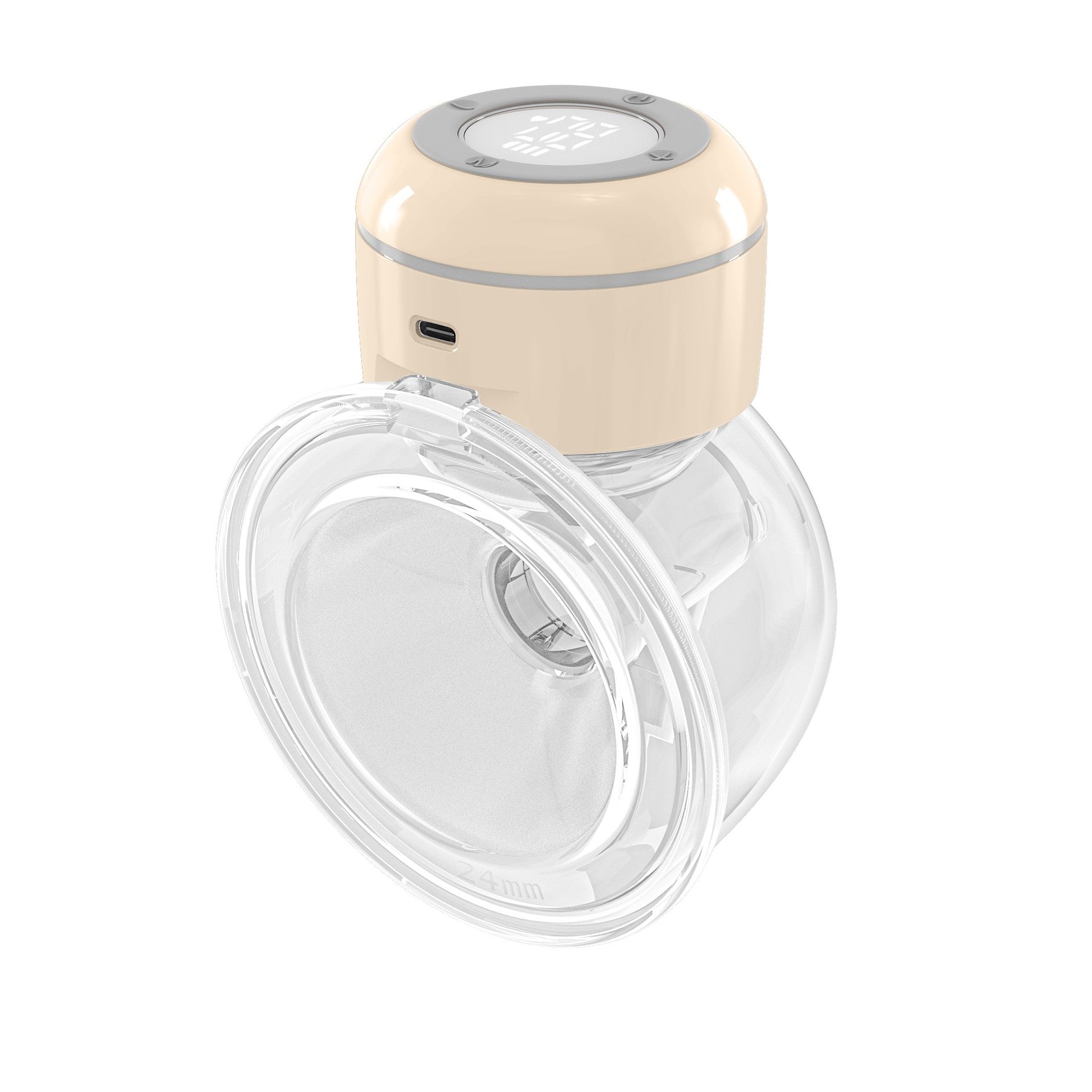 Wearable Single-side Large Suction Breast Mute Portable