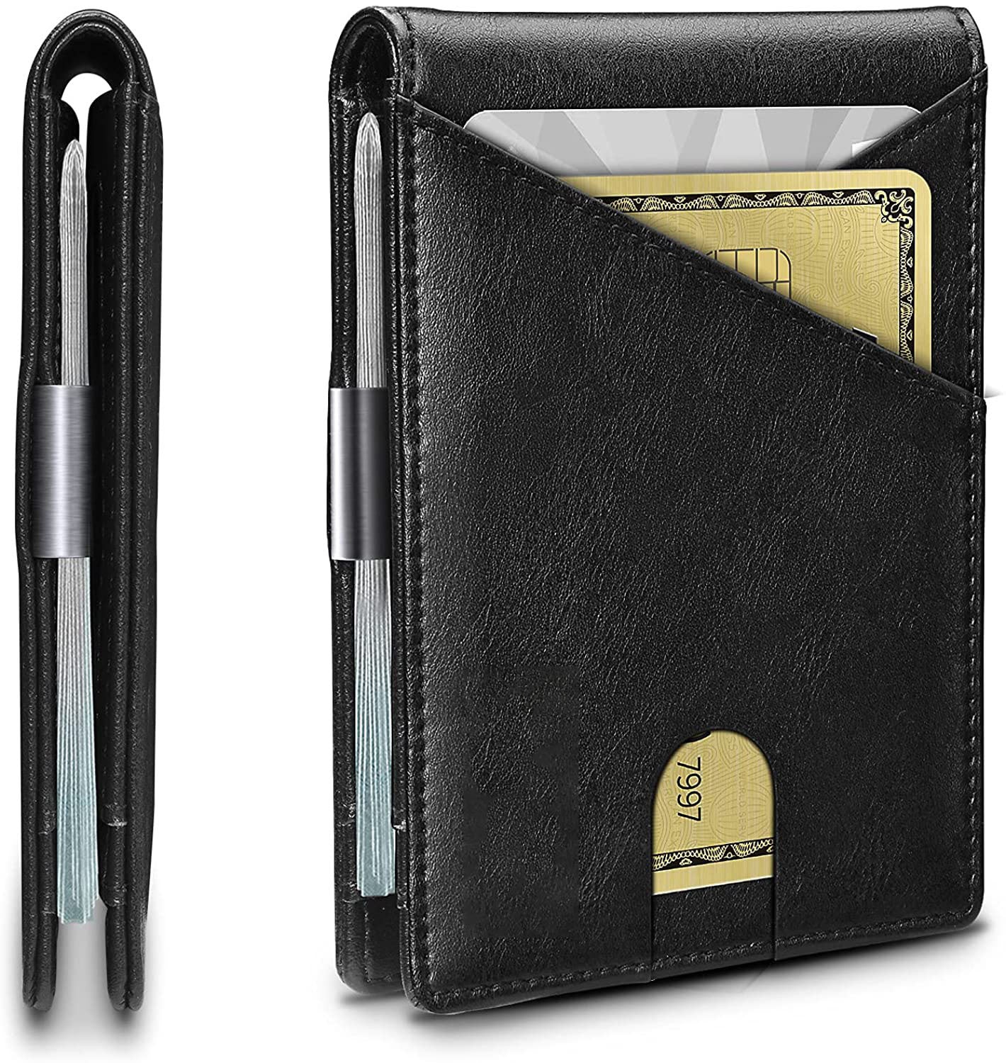 Inner And Outer Leather Anti-theft Swiping Men's Card Holder