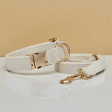 Solid Color Simple Pet Dog Collar Hand Holding Rope