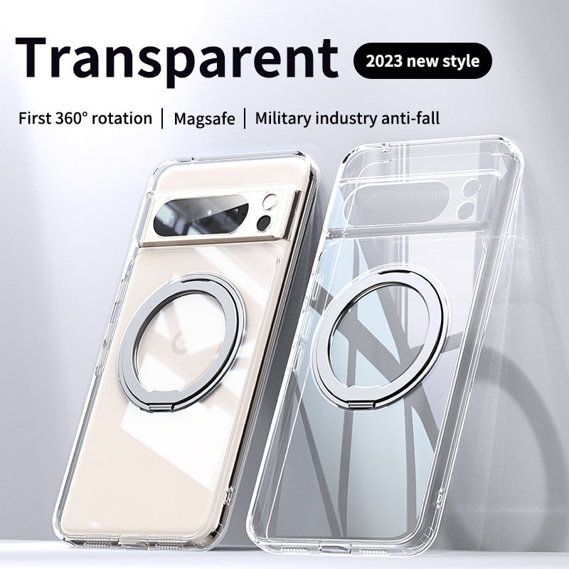 Skin-sensitive Magnetic 360 Rotating Bracket Phone Case