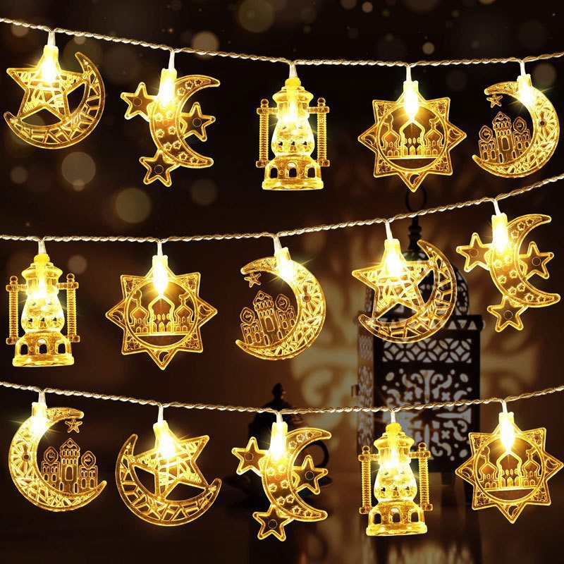 Creative Simple Moon Holiday Decoration LED Lighting Chain