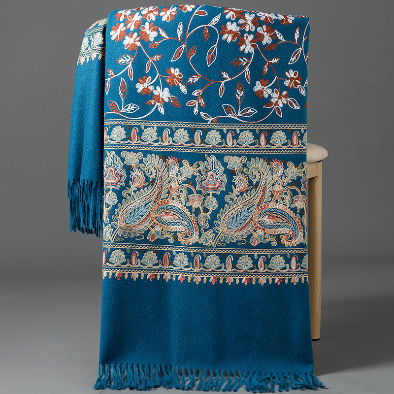 Scarf Shawl Cashmere Warm Cheongsam Outerwear