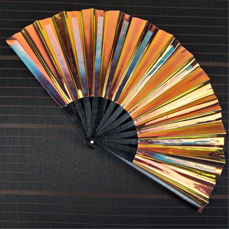 Black Plastic Fans Support Merchandise Kung Fu Fan