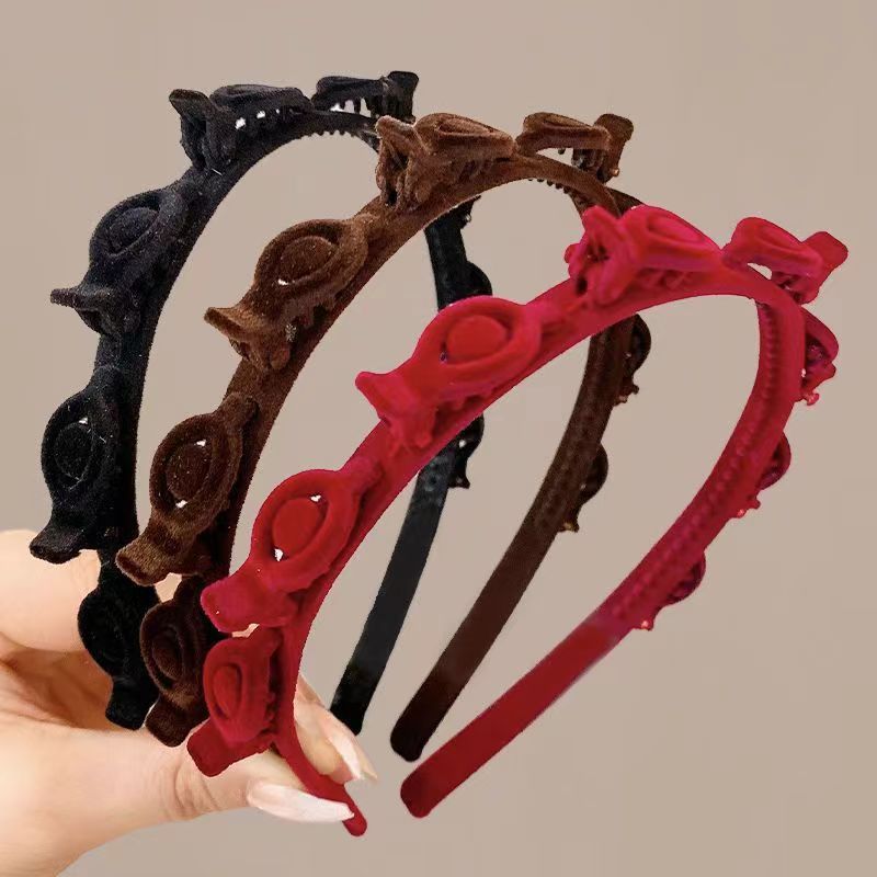 Finishing Hair Clip For Broken Hair Sweet All-matching Simple Non-slip Toothed Headband Hair Accessories