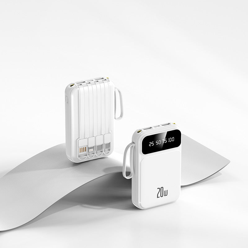 With Cable Power Bank Large Capacity Mini