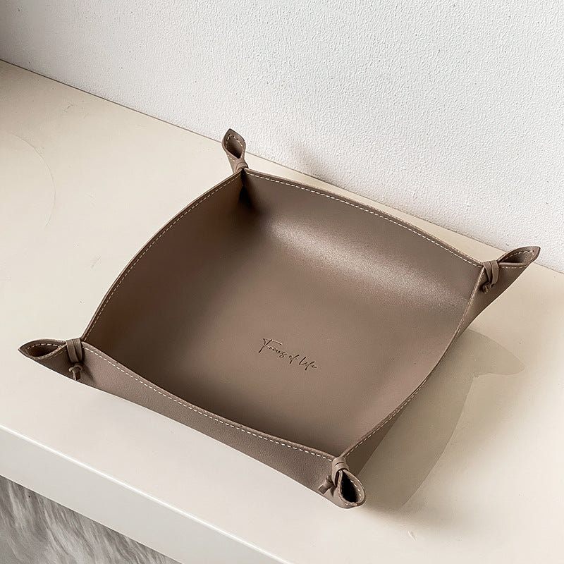 Affordable Luxury Style Leather Storage Tray