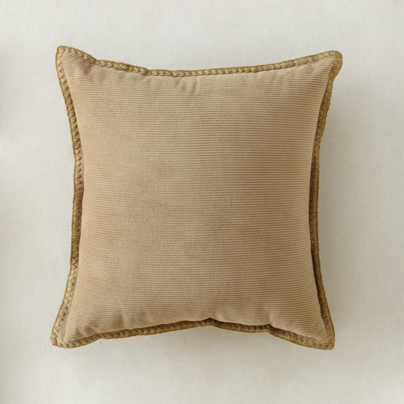Home Fashion Simple Corduroy Couch Pillow