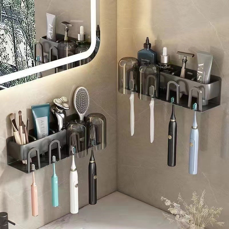 Toothbrush And Cup Shelf Wall Hanging