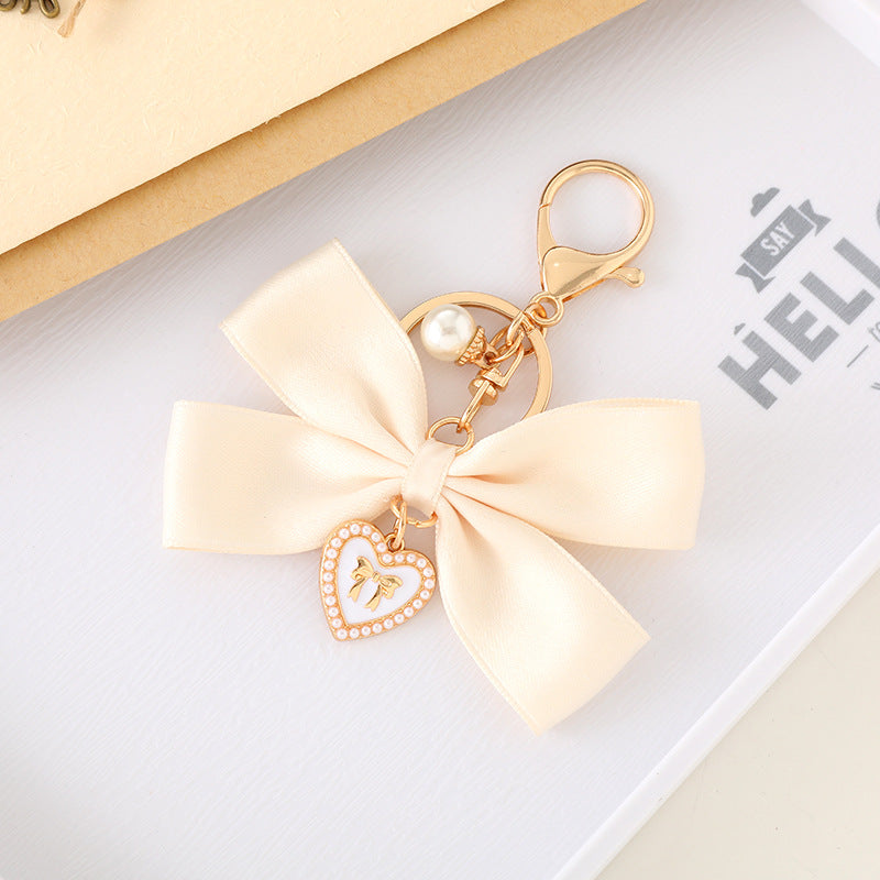 Fabric Ribbon Bow Pendant Fashion All-matching