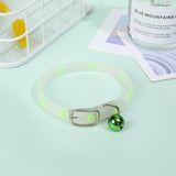 Fluorescent Silicone Footprints Collar Cat