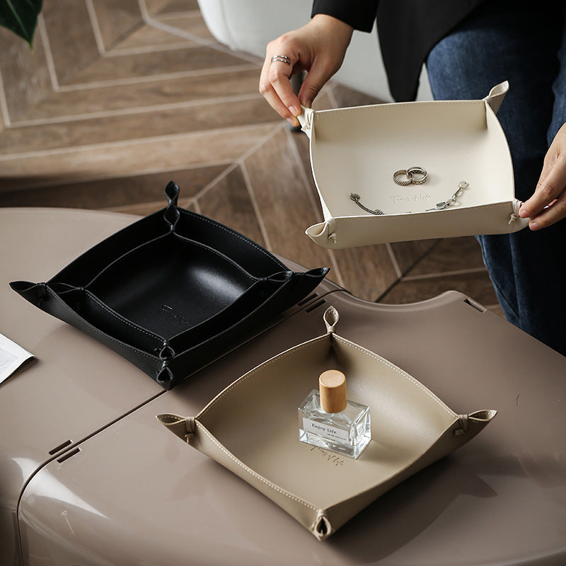 Affordable Luxury Style Leather Storage Tray