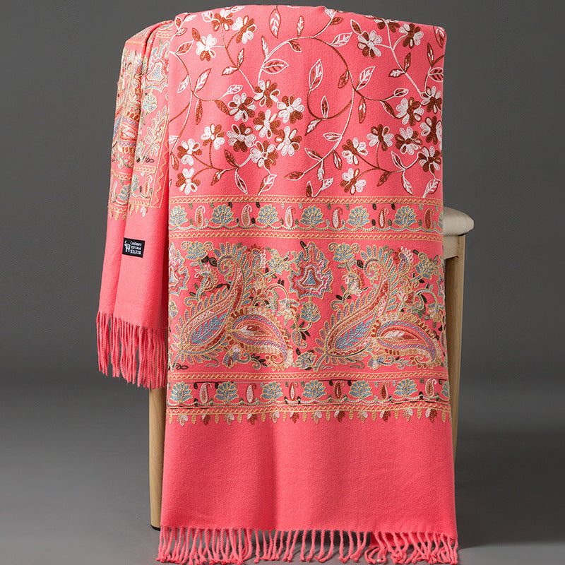 Scarf Shawl Cashmere Warm Cheongsam Outerwear